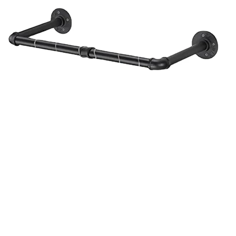 Wallmounted Drying Rack Industrial Style Iron Plumbing Clothing Rack