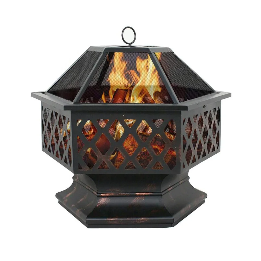 outdoor fire pit fire bowl metal charcoal wood