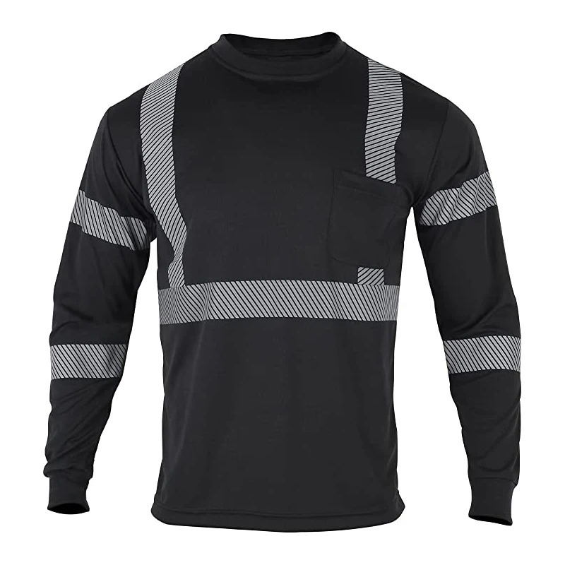 High Quality FR 100% Cotton Reflective Safety Flame Retardant Shirt Long sleeve Sweatshirt Hi-Vis FR Polo Shirt