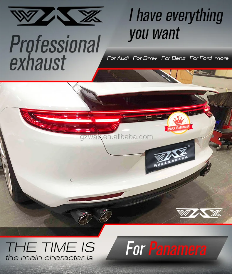 Exhaust Pipe Muffler  Exhaust System Cat-back For Porsche Panamera 970 971 Valvetronic Catback Exhaust