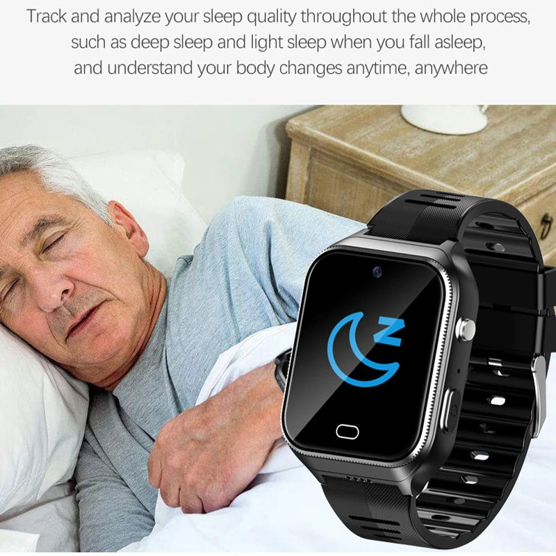 Elderly Healthcare Fall Detection SOS GPS Tracker GS11 Smart Watch With Heart Rate Monitor