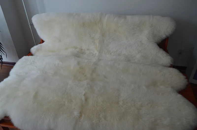Natural White Lambskin Sheepskin Throw Blanket For Bed In Winter Buy