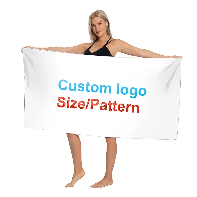 best verkopende strandhanddoek maat logo patroon populair zandvrij OEM odm gedrukt microfiber strand handdoek