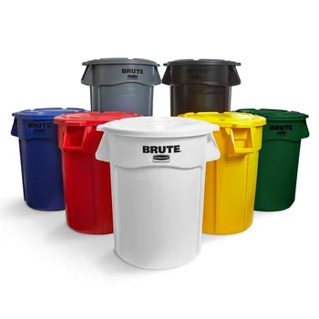 Rubbermaid FG261000 BRUTE Commercial Plastic 10/20132/44/55G Outdoor Dustbin Trash Can Waste Garbage Container