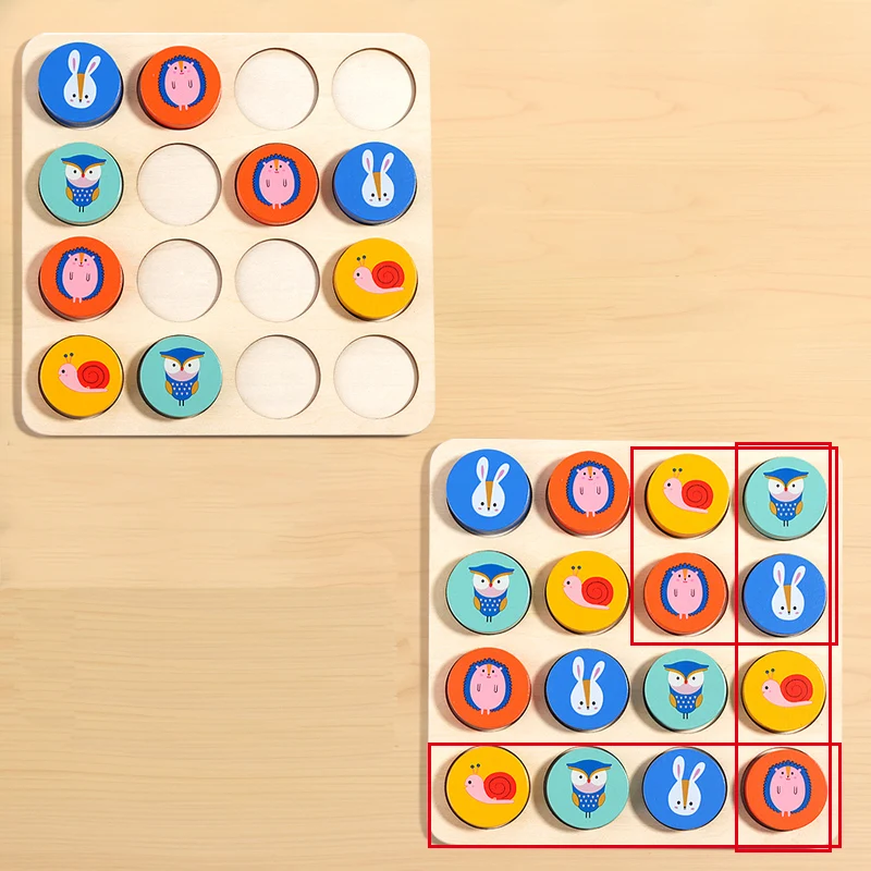 Funny Toy Enlightenment Sudoku Game Wooden Toy Logical Thinking Game Sudoku Interactive Game for Children