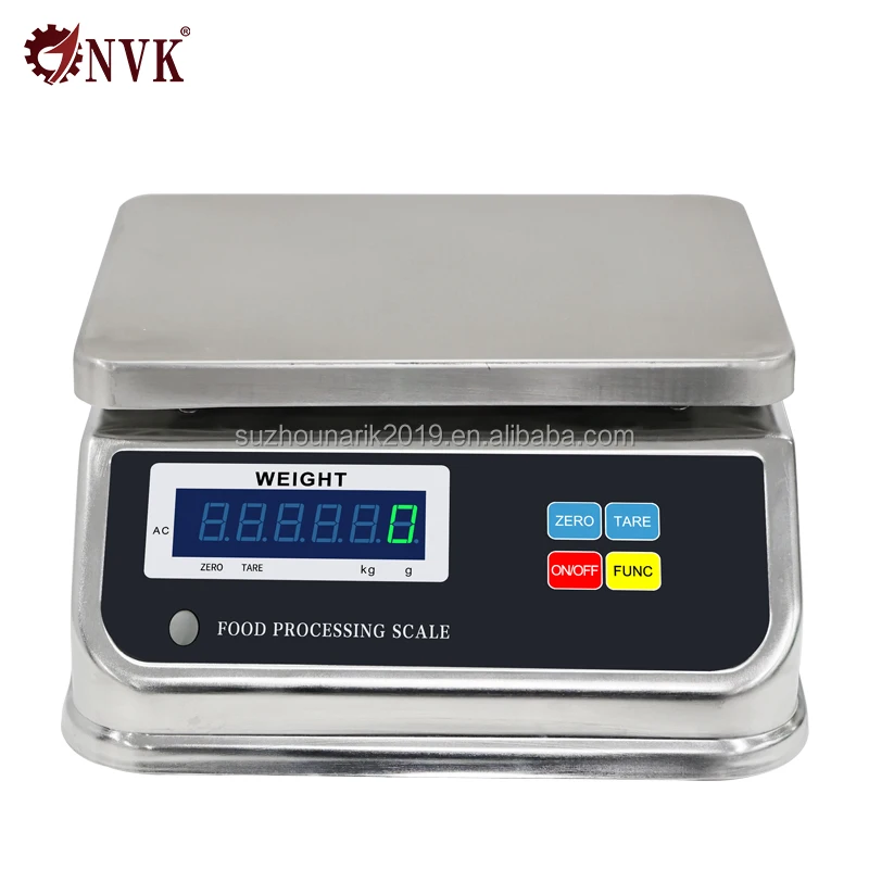 6/15/30kg Waterproof Food Scale Electronic Waterproof Scales IP68 Waterproof  Digital Weighing Scale