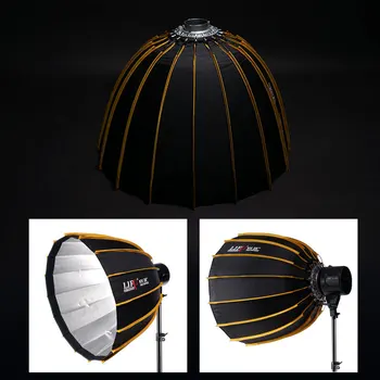 120CM LIFEI Deep Parabolic Honeycomb Grid Softbox Bowens Mount 16 Rods Portable Round Flash Reflector Studio Softbox With Grid detail image