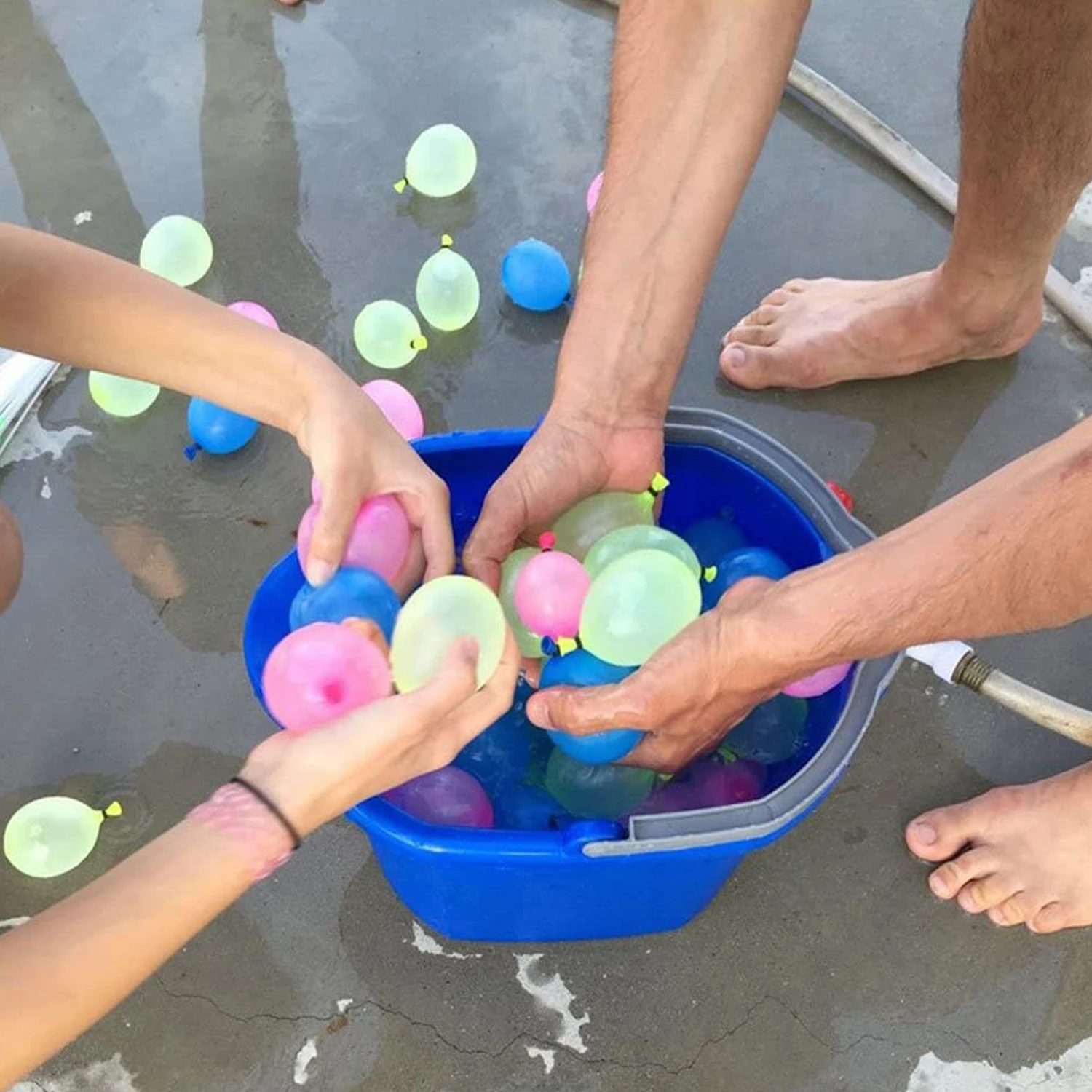 500 Pcs Latex Water Balloons Assorted Colors With Refill Kits For Fight