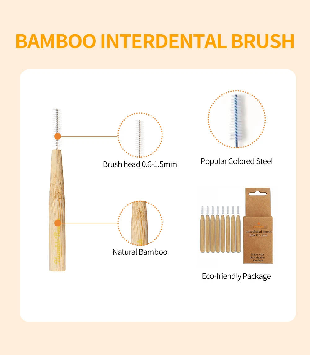 Wholesale Vegan Biodegradable Eco Friendly Teeth Bamboo Dental Flosser