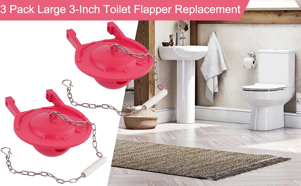 Large 3inch Toilet Flapper Replacement Compatible With Toto Flapper