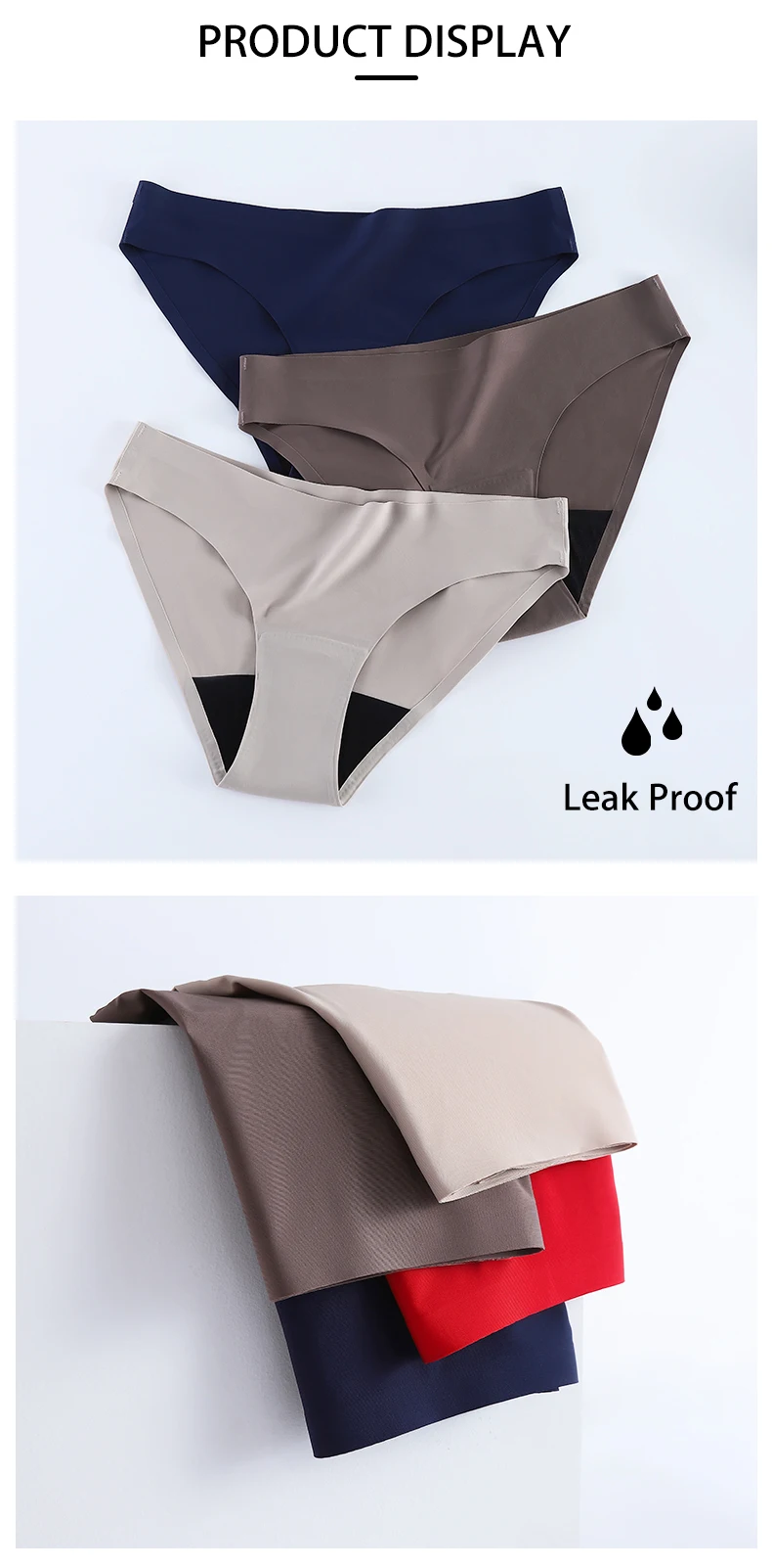 4 Layers Heavy Menstrual Period Panties Sustainable Leakproof Panties