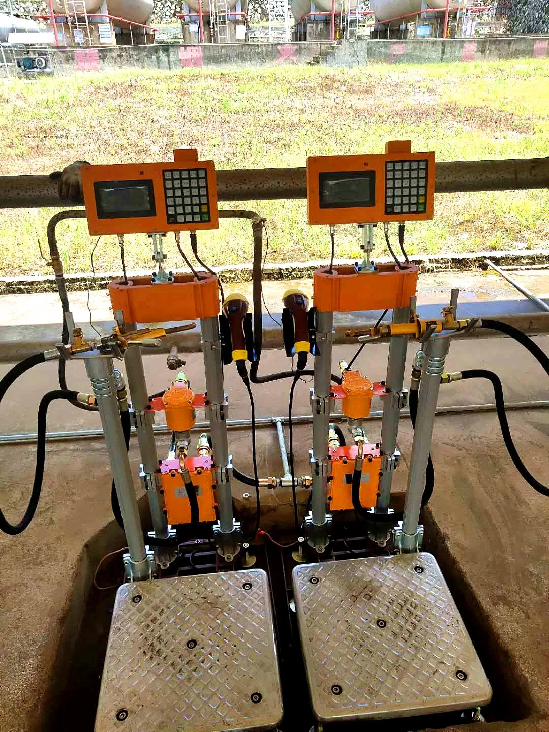 Ex-proof Interlocking LPG Filling Scale Machine Double Filling Heads