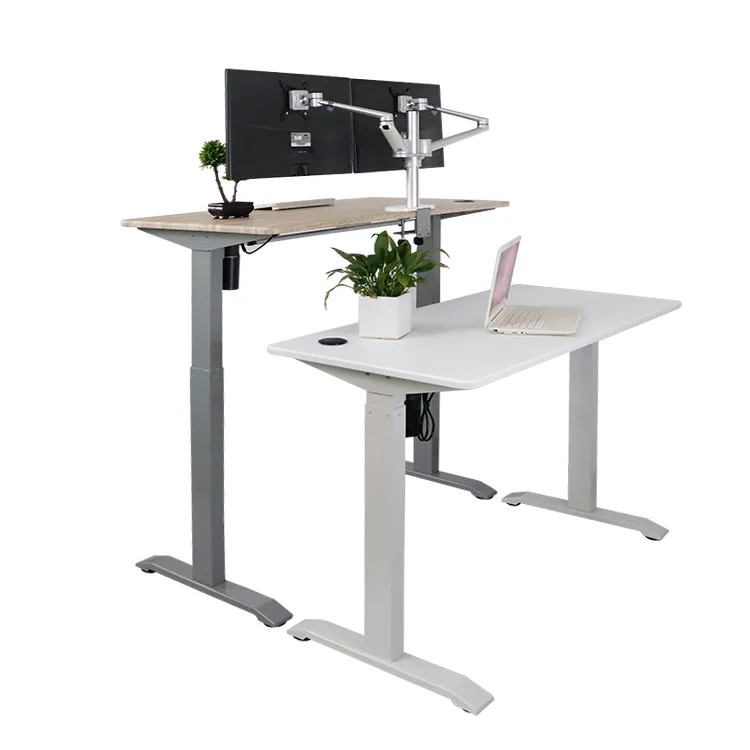 Ergonomic Healthy Life 2 Legs Desk Frame Office Computer Electric Height Adjustable Desk