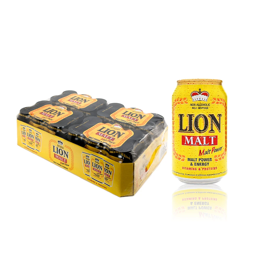 Lion Malt Drink Canned Non Alcoholic Beverage Soft Drink Wholesale