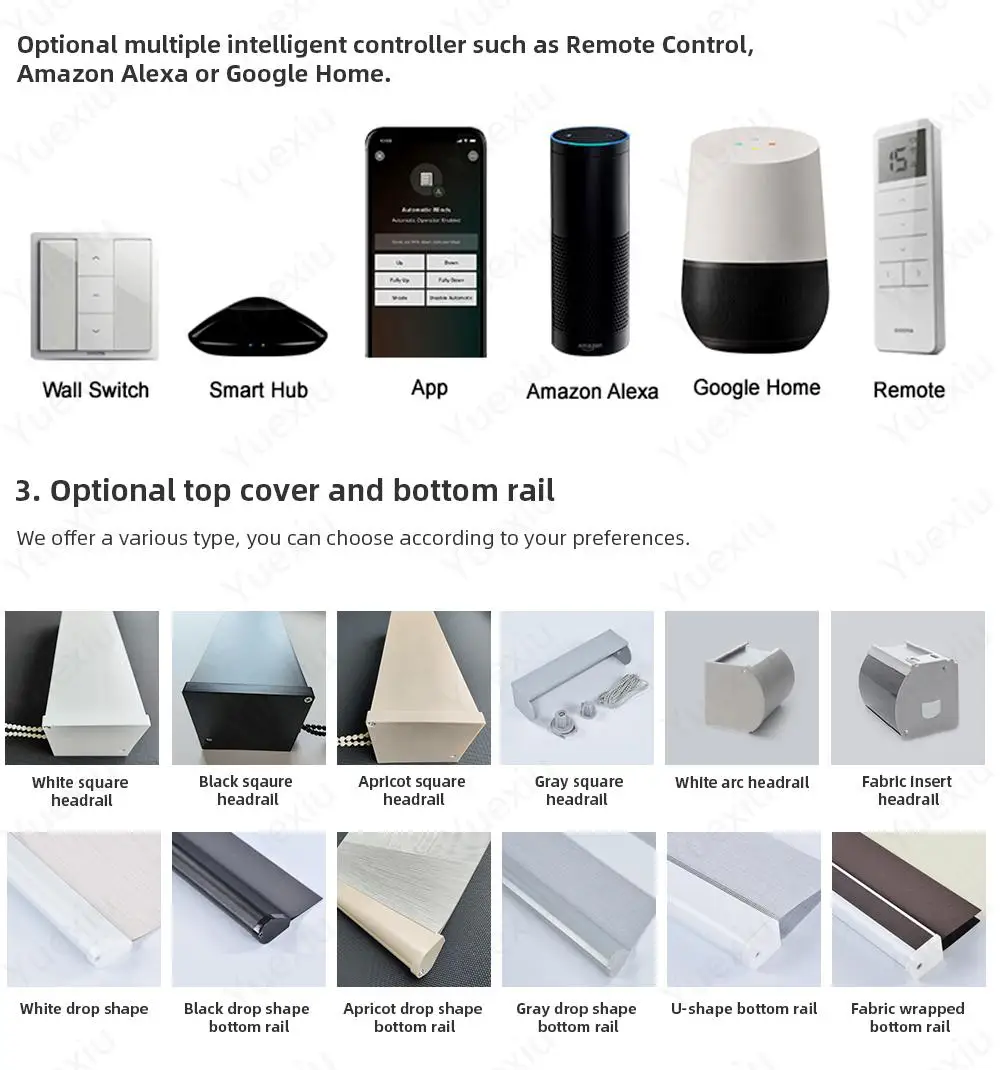 Custom Google Home App Remote Control 38Mm Australia Style Blackout Curtain Electric Motor Roller Zebra Blind