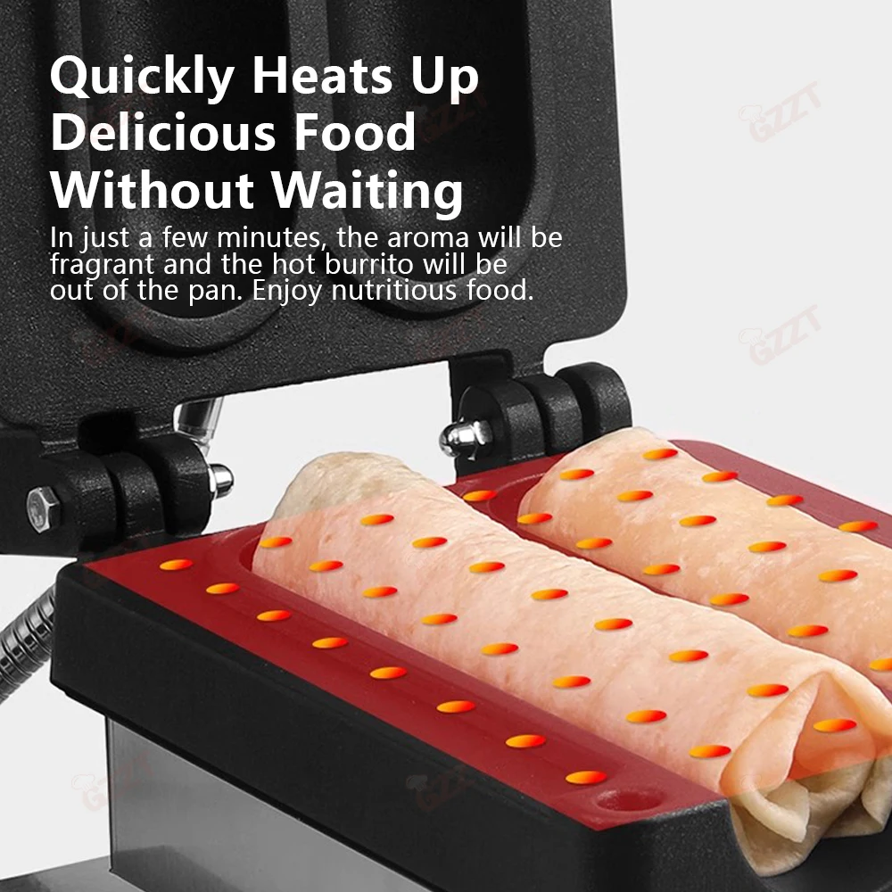 商用烤鸡肉卷卷饼机烤肉卷机手抓蛋糕机鸡肉卷烤面包机