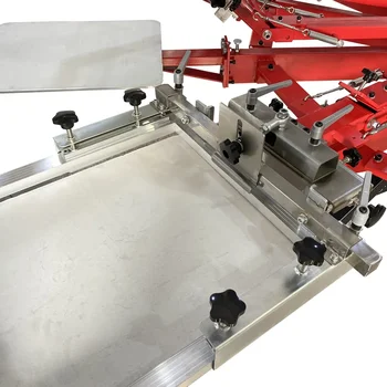 新しいスタイル12色12ステーションシルクスクリーンプリンター高品質