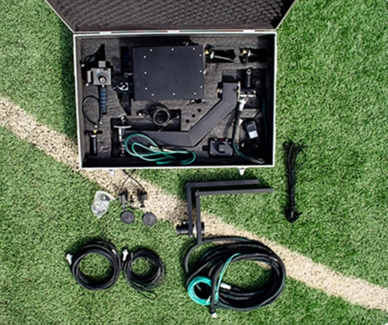 Professional 12 Meters 3-Axis Motorized Dutch Head Video Camera Crane Triangle Jib for Filming