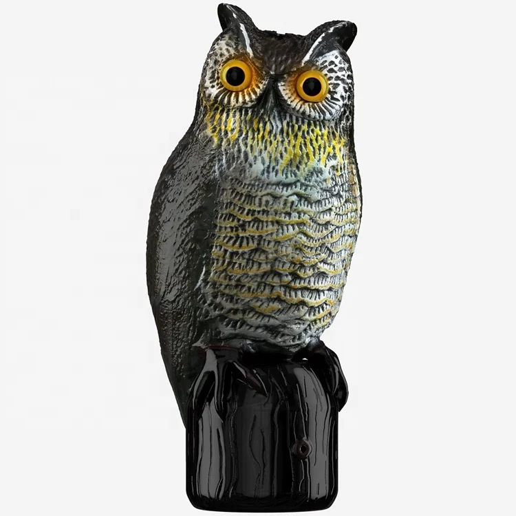Bird Repeller Solar Owl Scare Crow &woodpecker  Sparrow&rodents Animals