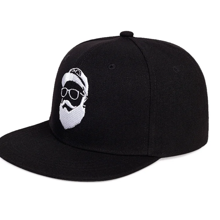 F-1021 Fashion Spring Summer Beard Old Man Embroidered Dad Hat Women Men Snap Back Baseball Cap Adjustable Cotton Trucker Hat
