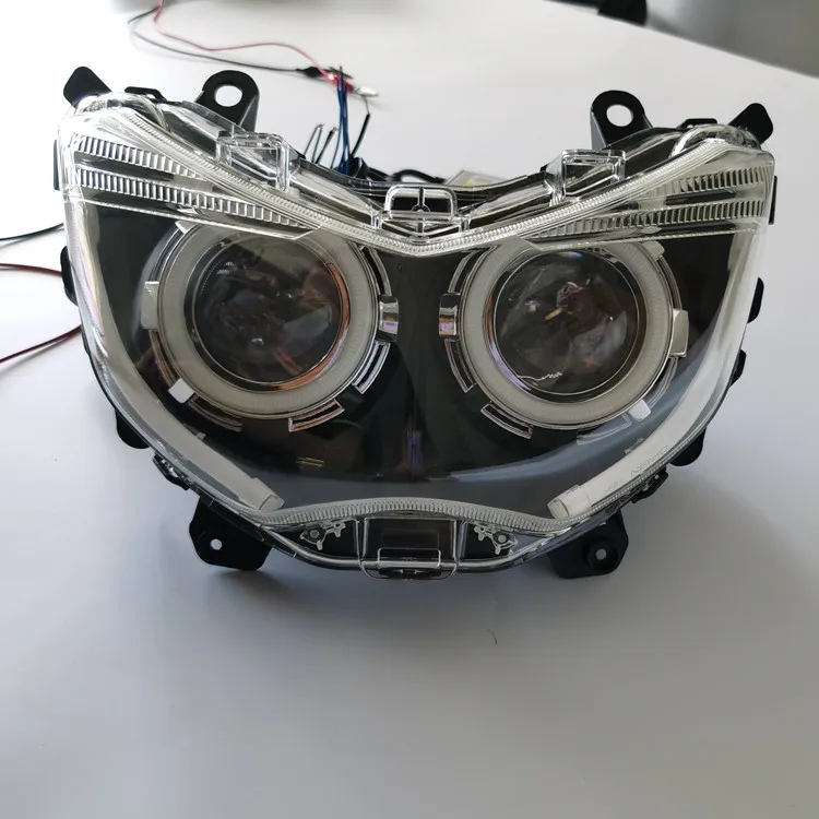ヤマハNmax155用モトアクセサリーNmax LEDヘッドライトブルーカラー