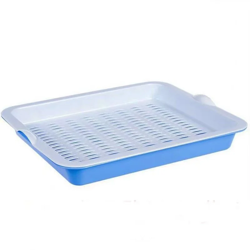 Wholesale Square Double Layer Nursery Tray With Drain Holes Plastic Seed Sprouter Tray Bean Sprouts Seedling Tray