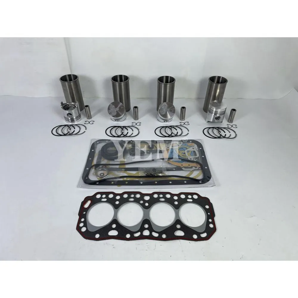 2J Cylinder Liner Kit With Gasket Set for Toyota Excavator Diesel Engine Parts
