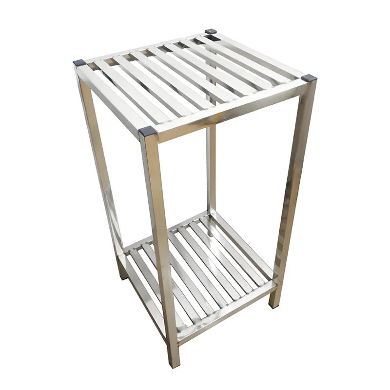Stainless Steel Ceiling Mounted Metal Storage Rack & Floating Shelves ...