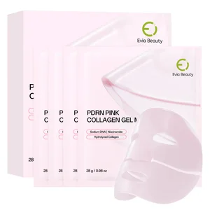 PDRN Salmon DNA Pink Collagen Nourishing Gel Sleeping Mask Pore Tightening Dark Spot Care Sensitive Glass 3-4 Hours Transparent