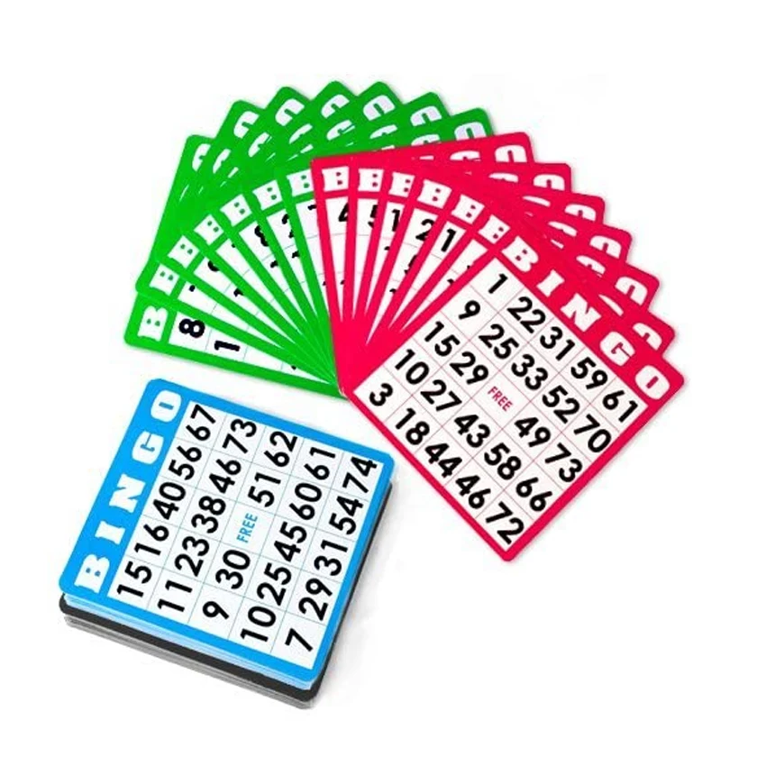 YUANHE разные цвета, бумажные карты 100, игры в бинго