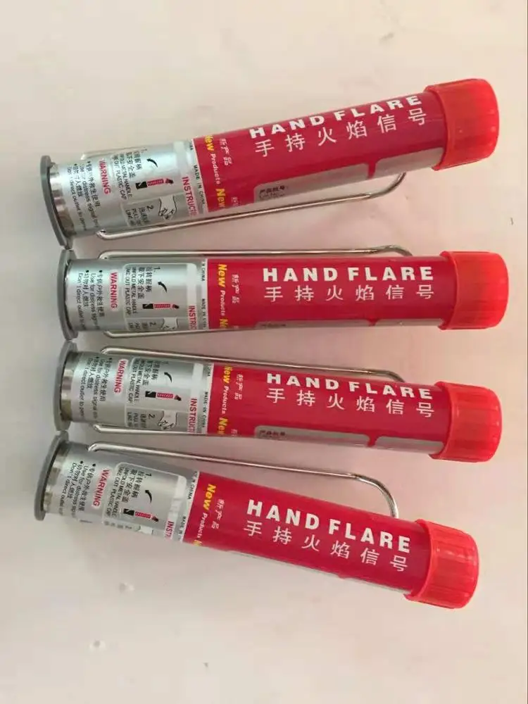 Hand Hold SOS 60s Red signal Flare Pull Ring Color Smoke Flare Fireworks with Strong Light