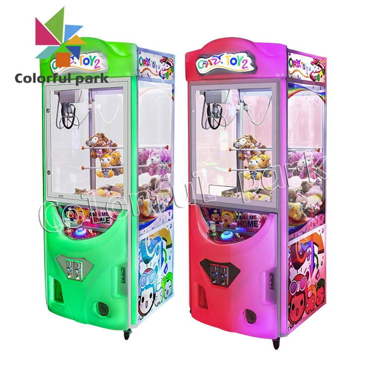 Colorful Park Arcade Games Machines Coin Operated /toy Crane Claw ...