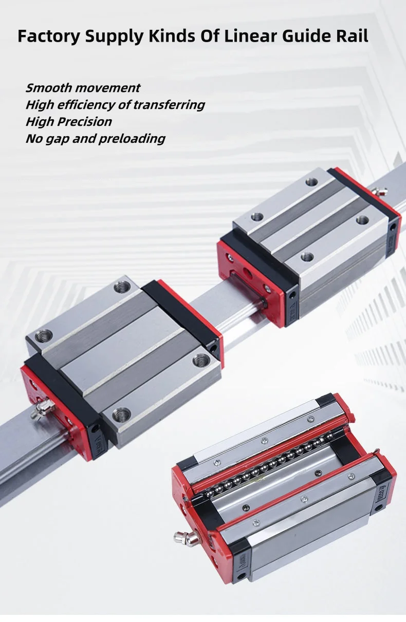 Sliding Rail System Linear Motion Guide Rail Guideway With Slider Block