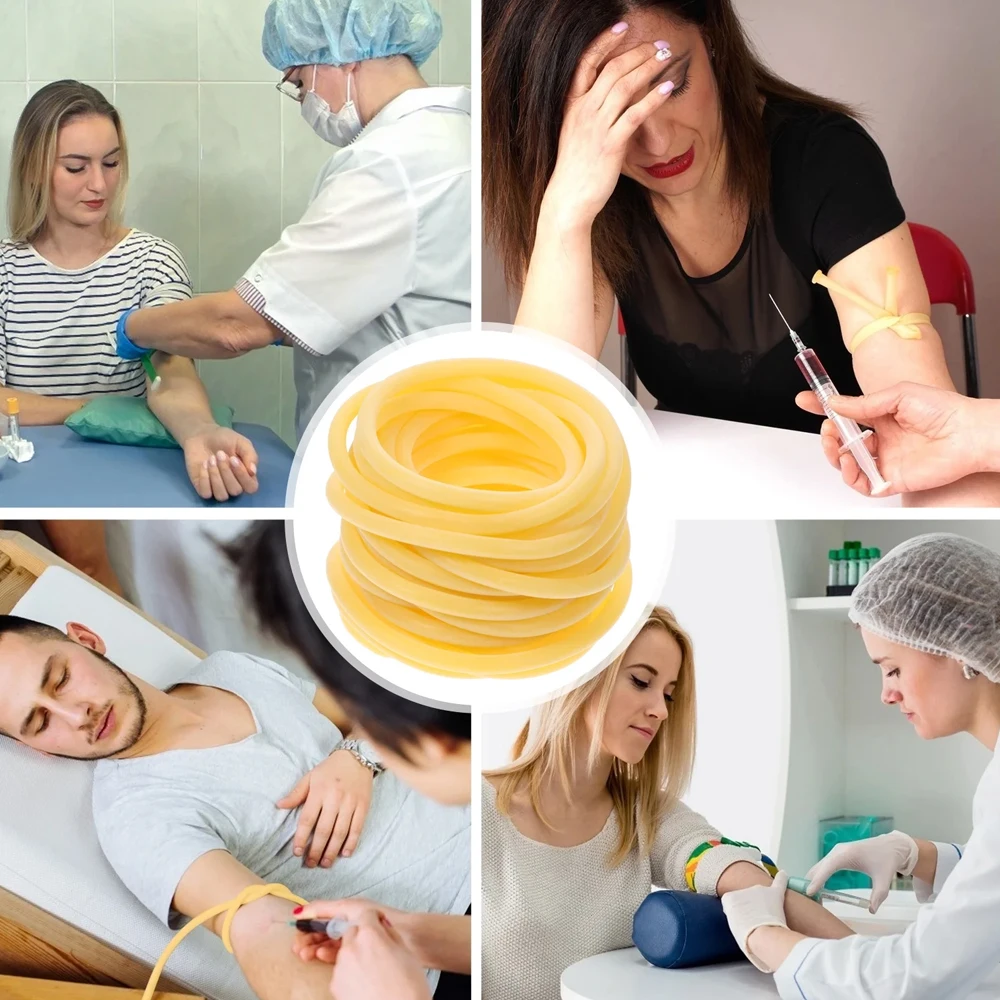 Lot De 2 Mètres De Tuyau élastique Naturel En Latex - Pour Tourniquet Médical Ou Auscultation