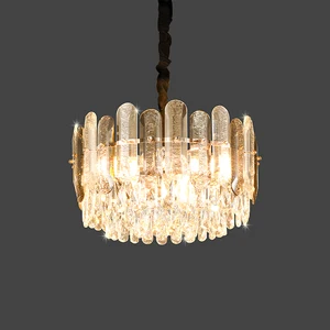 Contemporary Lamps Home Decor High Crystal Ceiling Chandelier Luxury