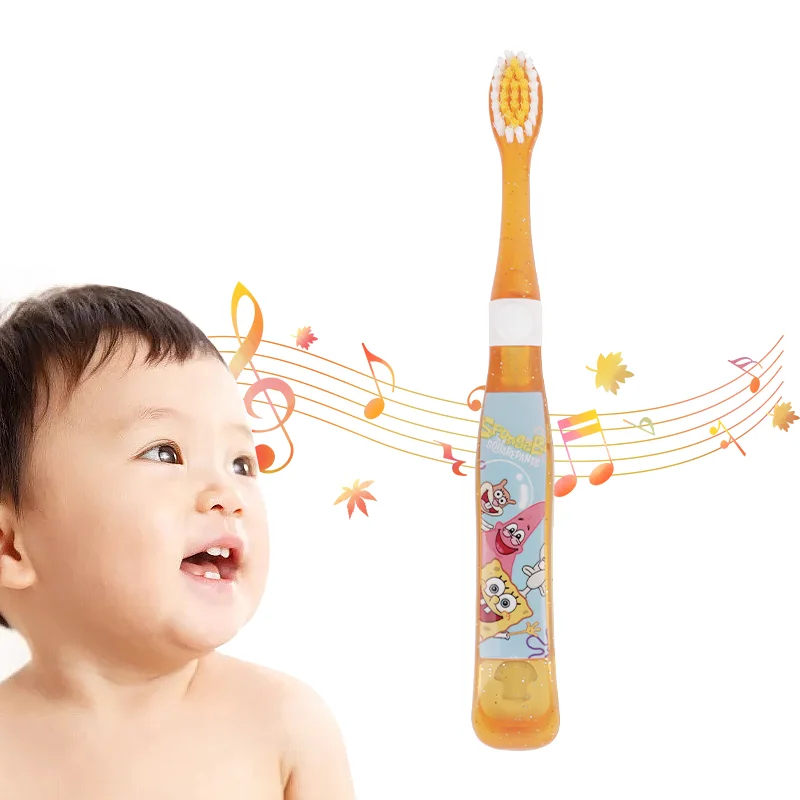 Cepillo de dientes de silicona sin Bpa para niños, cepillo de