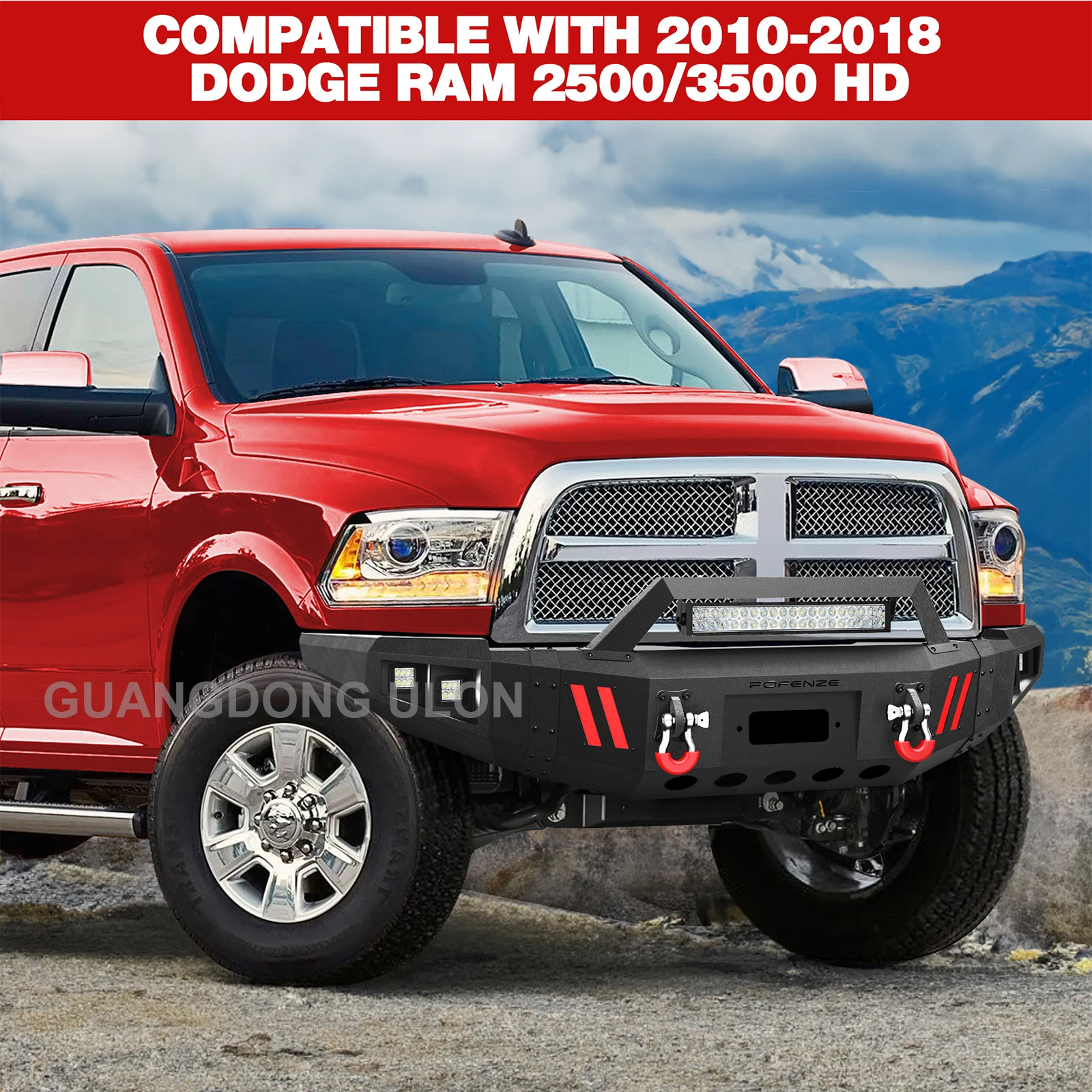 Factory Price Body Kit Wholesale For Dodge Ram 2500 3500 Steel Front ...