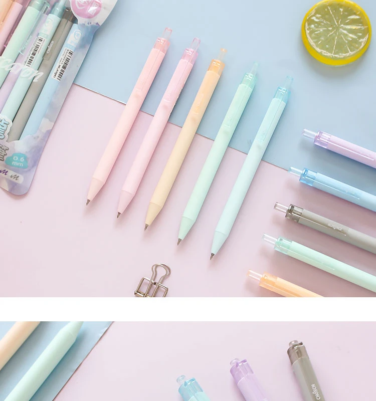 Deli Pen 50pcs Luxury Macaroon Pens for School Office Supplies Office –  AOOKMIYA