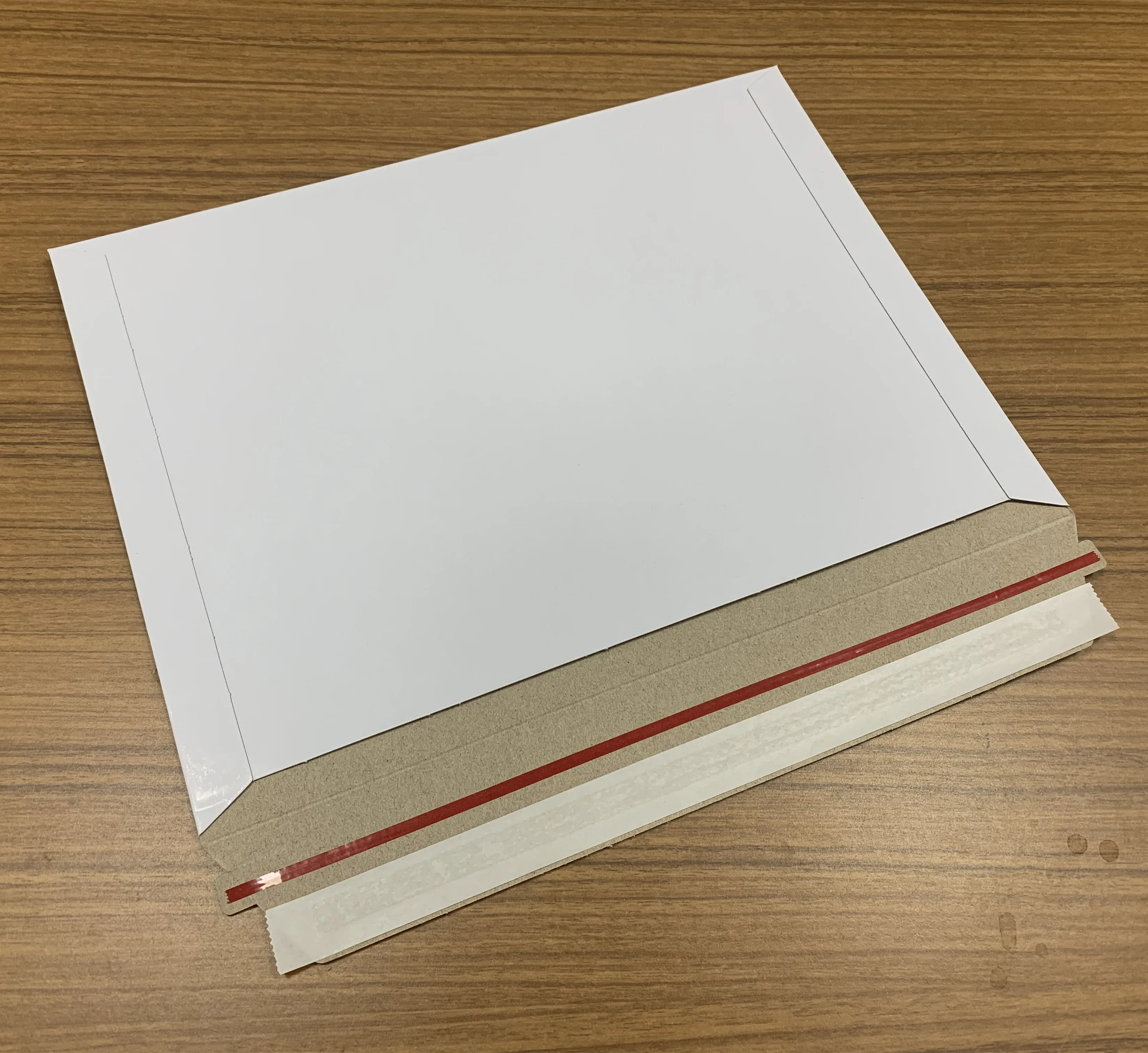 Cardboard Express Envelope Document Envelope with Back Pouch Bag for Waybill