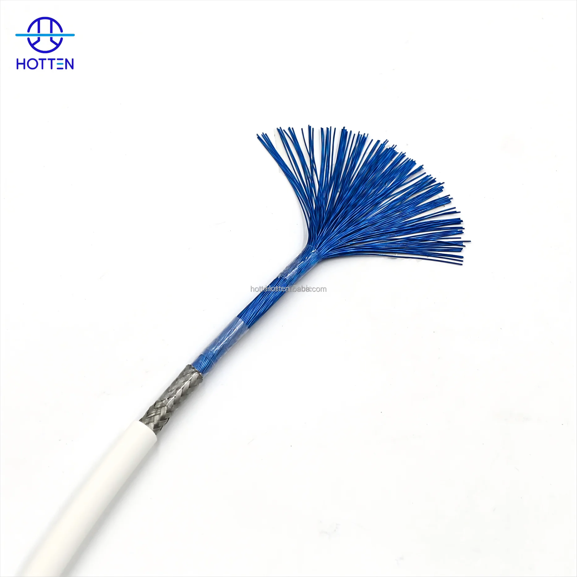 Micro Coaxial Cable  130CX40AWG PVC Jacket Physical Foamed Insulation Medical Ultrasound Probe Cable