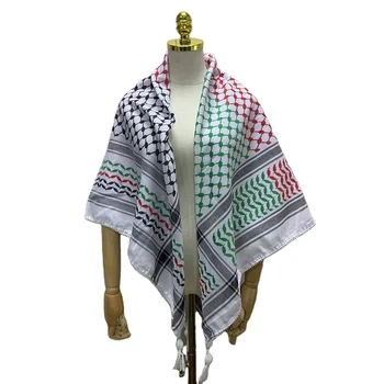 CCY Wholesale Jacquard Palestine Head Scarf Wrap Islamic Men Shemagh Keffiyeh Yashmagh Arab Scarf