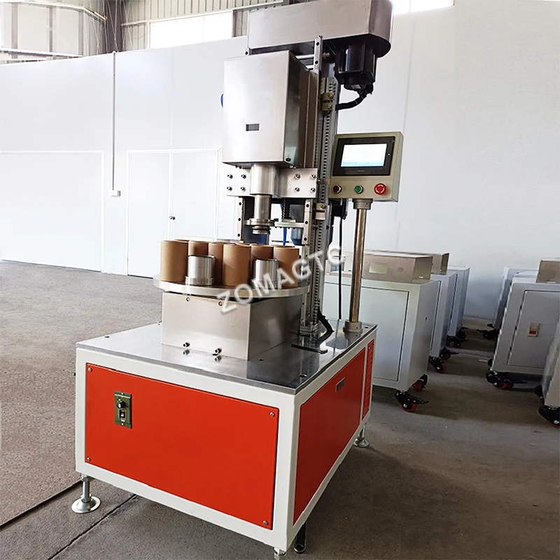 Automatic Paper Can Tube Curling Gluing Making Machine Round Paper Tube Edge Curling Can Making Machine