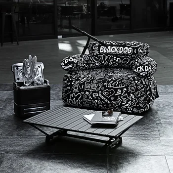 ブラックドッグエアソファソファ屋外キャンプピクニックポータブル