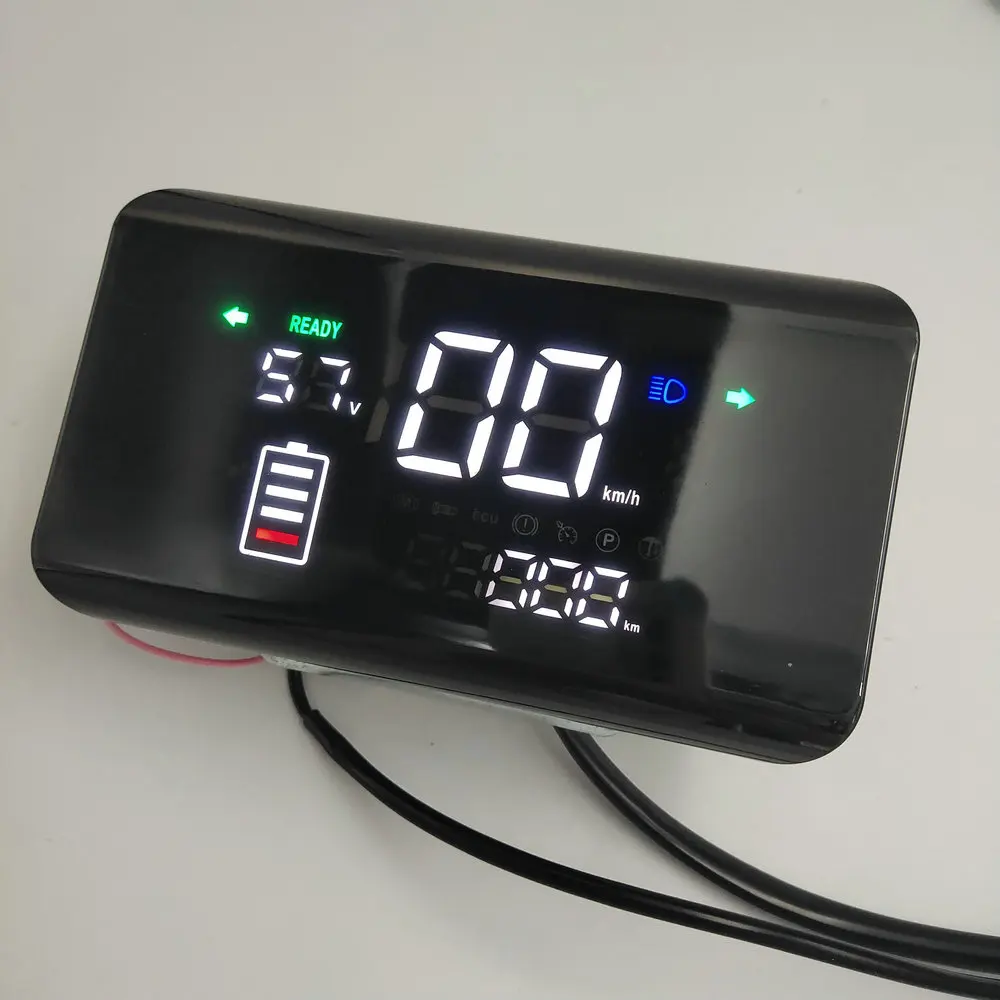 Дисплей для электрического скутера Dajiang инструмент «Черепаха король» 48 В 60 в 72 прямого/изогнутого руля свинцово-кислотного/литиевого
