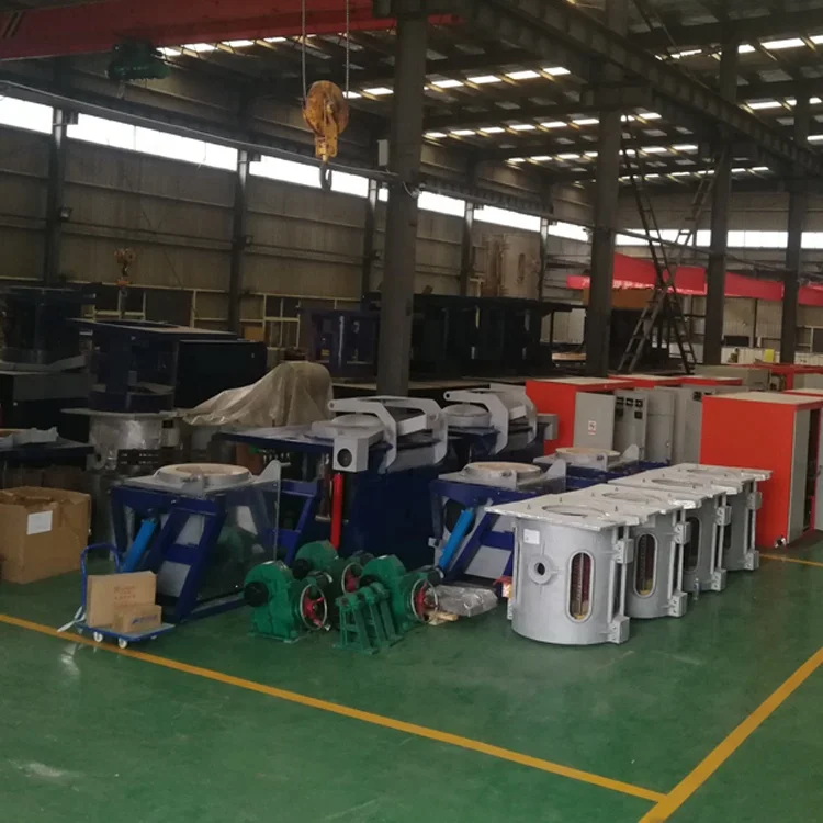 SCR Medium Frequency Power Melting Steel Scrap 15 Ton Induction Furnace