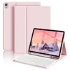 เคสสีชมพู+คีย์บอร์ดสีขาว