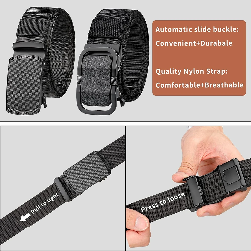 Wholesale Men Nylon Tactical Ratchet Belt Riggers Work Belts Adjustable Quick-Release Training Gift Belts