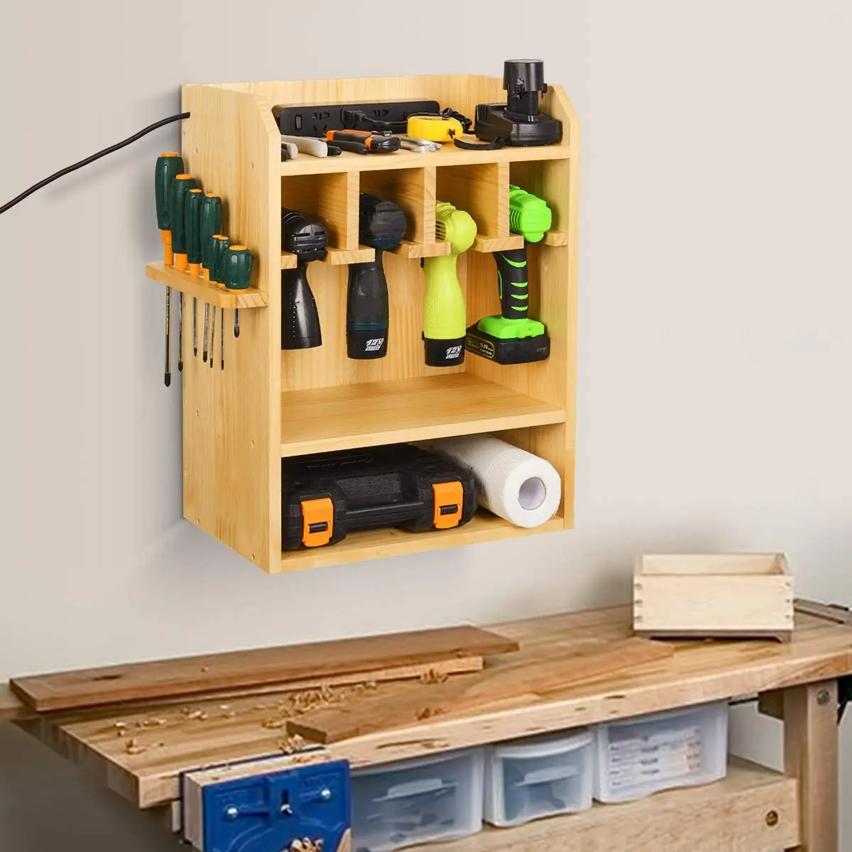 Organizer per utensili elettrici Supporto per trapano Supporto da