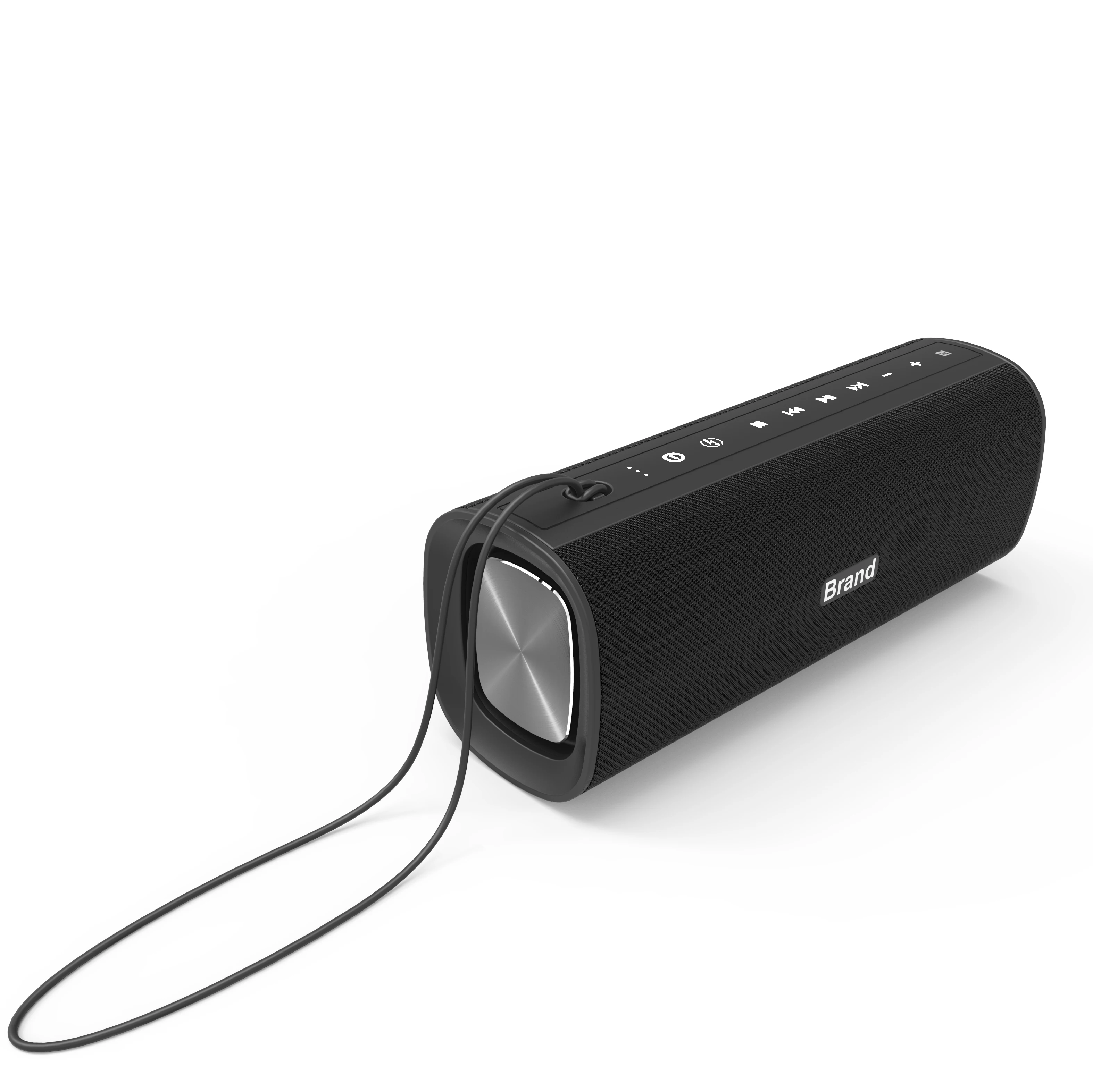 Factory Price 20W Black Rechargeable bluetooth speaker with powerbank