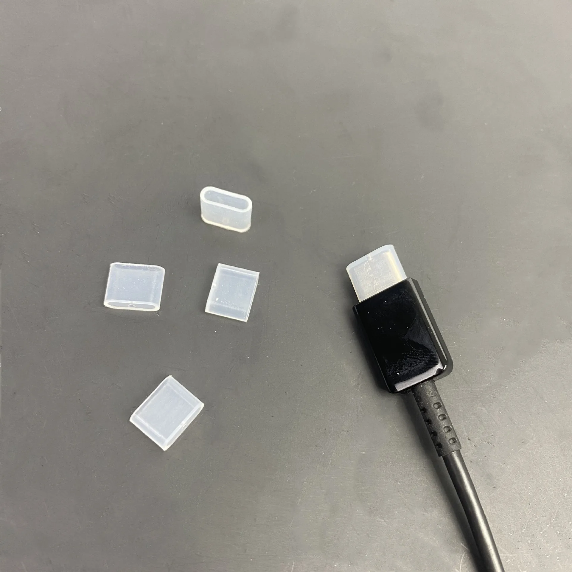 Customized Waterproof Dust Cap for Data Cable Wear-Resistant Type-C USB Charging Plug Protector Cutting Customized Silicone